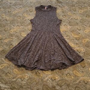 High neck, short and flirty dress